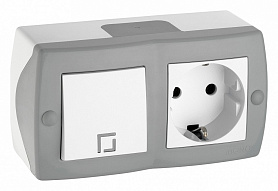 Блок с розеткой и выключателем Mono Electric Octans IP20 104-020001-180 500_191_3235195