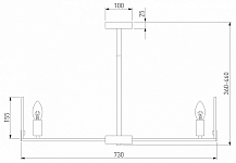 Люстра на штанге Eurosvet Marble 60158/7 латунь 250_100_1813196