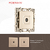 ТВ-розетка без рамки Arte Milano am-217 217.43-1.shampan 100_100_2167816