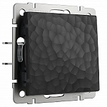 Выключатель одноклавишный без рамки Werkel Hammer черный W1210008 250_100_Array