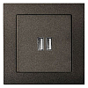 Розетка 2хUSB type A без рамки LIREGUS EPSILON 28-1136 100_100_2205013