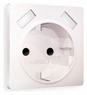 Накладка для розетки с заземлением и со шторками и 2хUSB type A Ambrella Volt ALFA AP2090 500_191_2306575