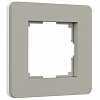 Рамка на 1 пост Werkel Split (дымчатый/белый, soft-touch) W0013067 100_100_2131136