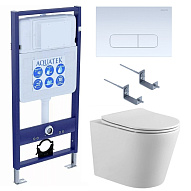 SET AQUATEK ВЕГА cmp-013 (рама AQUATEK Standard INS-0000012 с клавишей KDI-0000013 и крепежом KKI-0000002+унитаз ВЕГА AQ1904-00 с тонким сиденьем sc 500_191_3226762