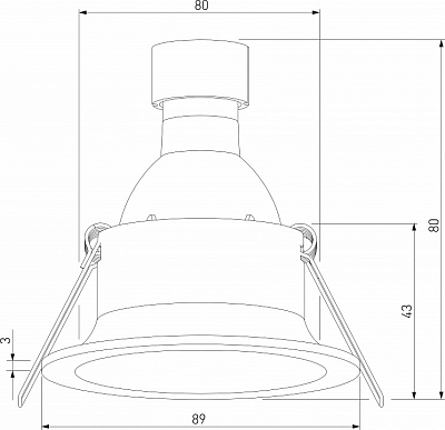 Встраиваемый светильник Elektrostandard Andi a067712 400_400_2170449