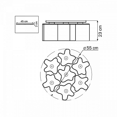 Потолочная люстра Lightstar Nubi 802070 400_400_1713593