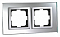 Рамка на 2 поста Mono Electric Style Glass 107-700000-161