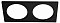 Рамка на 2 светильника Italline IT08 IT08-8034 black