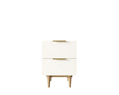 Тумбочка с двумя ящиками "Line" LN07/GR1/beige 400_400_1929825