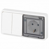 Блок с розеткой и выключателем Эра Эра Эксперт 11-7522-01 500_191_2402057