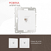 Розетка Ethernet RJ-45 без рамки Arte Milano am-206 206.45-1.white 100_100_2167492