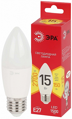 Лампа светодиодная Эра  E27 15Вт 2700K LED B35-15W-827-E27 R 400_400_2842704