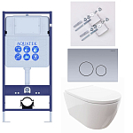SET AQUATEK ПОЛАРИС (рама AQUATEK Standard INS-0000012+унитаз ПОЛАРИС AQ0700-00 с тонким сиденьем soft-close+ крепеж KKI-0000002 +панель KDI-0000036) 250_100_Array