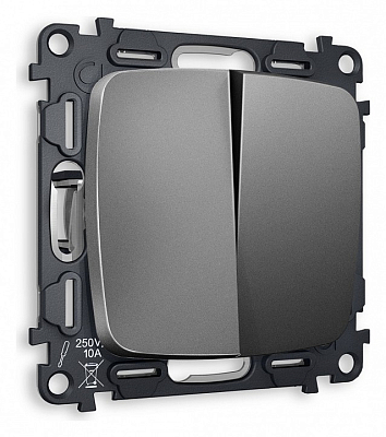 Выключатель двухклавишный без рамки Ambrella Volt OMEGA MO653010 400_400_2188918