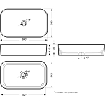 INFINITY SLIM Умывальник накладной 60 см Белый S1 (WB.CT/Infinity/60-N.Slim/WHT.G/S1) 250_100_2415287