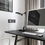 Розетка акустическая без рамки Werkel графит рифленый W1185004 250_100_1882029
