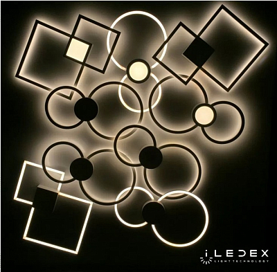 Накладной светильник iLedex Galaxy X046324 24W 3000K BK 400_400_1991246