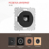 Розетка Ethernet RJ-45 без рамки Arte Milano am-202 202.45-1.black 100_100_2165966