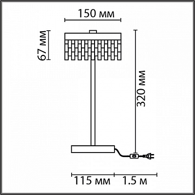 Настольная лампа декоративная Lumion Satiana 8253/1TL 400_400_1867008