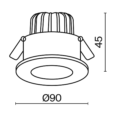Встраиваемый светильник Technical DL038-2-L7B4K 400_400_2708709
