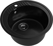 GRANFEST Мойка композит RONDO GF-R--520  D=520 мм  черный  арт.GF- 250_100_2910761