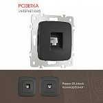 Розетка Ethernet RJ-45 без рамки Arte Milano am-205 205.45-1.black 250_100_2167107