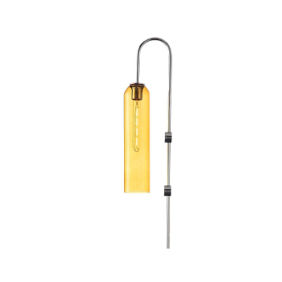 SL1145.191.01 Светильник настенный ST-Luce Хром/Янтарный E27 1*60W КАЛЛАНА 400_400_2951694