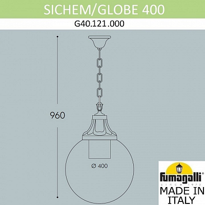 Подвесной светильник Fumagalli Globe 400 G40.121.000.AYE27 400_400_1798928
