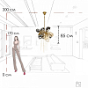 Подвесная люстра Loft it Britannica 10401/800S 100_100_1854516