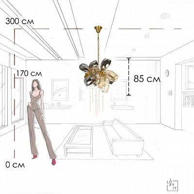 Подвесная люстра Loft it Britannica 10401/800S 400_400_1854516