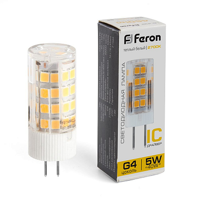 Лампа светодиодная Feron  G4 5Вт 2700K 25860 400_400_3089340