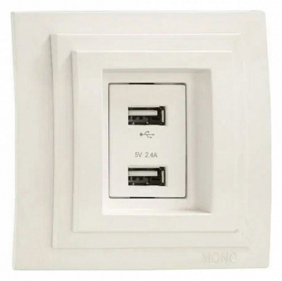 Розетка USB Mono Electric Larissa 103-171705-178 400_400_2162614