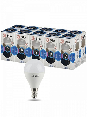 Лампа светодиодная Эра Стандарт E14 9Вт 4000K LED P45-9W-840-E14 400_400_2473801