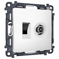 Механизм ТВ-розетки оконечные и розетки Ethernet RJ-45 со шторкам Ambrella Volt ALFA MA132510 500_191_2307972