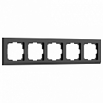Рамка на 5 постов Werkel Stark (черный) W0051808 250_100_2128846