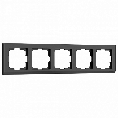 Рамка на 5 постов Werkel Stark (черный) W0051808 400_400_2128846