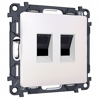 Розетка двойная Ethernet RJ-45 без рамки Ambrella Volt ALFA MA212110 400_400_2193056