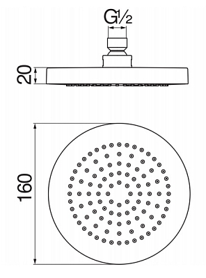 AD139/73CR верхний душ 16 см 400_400_2407663