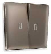 Клавиши для выключателя двухклавишного c подсветкой Ambrella Volt ALFA AP6340 500_191_2306680