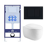 Set AQUATEK АЛЬТАИР (рама AQUATEK Standard INS-0000012 с звукоиз.прокладкой+крепеж KKI-0000002+кнопкаKDI-0000012+унитаз АЛЬТАИР AQ1980-00 с крышкой 250_100_Array