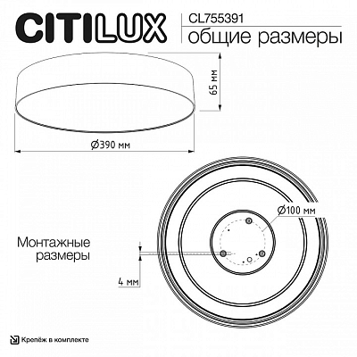 Накладной светильник Citilux BART CL755391 400_400_1381285