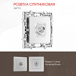 ТВ-розетка без рамки Arte Milano am-217 217.42-1.silver 250_100_2167800