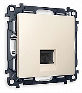 Розетка Ethernet RJ-45 и со шторками, без рамки Ambrella Volt ALFA MA332010 500_191_2306877