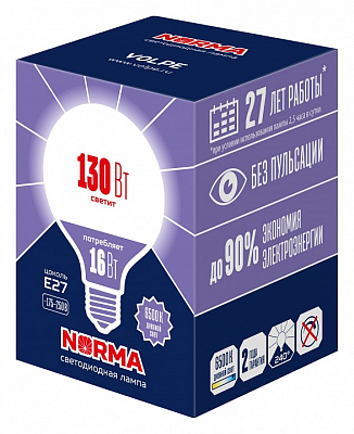 Лампа светодиодная Volpe LED-G95 E27 16Вт 6500K UL-00010995 400_400_1925830