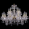 Подвесная люстра Bohemia Ivele Crystal 1411 1411/10+5/240/G/Leafs 100_100_2426740