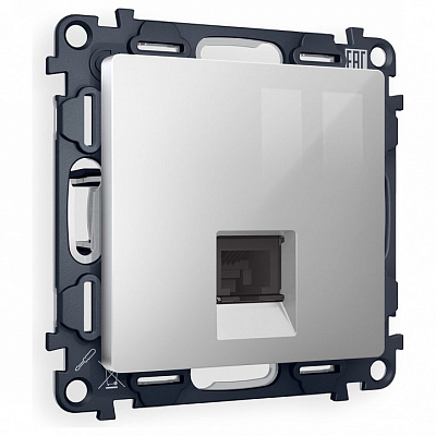 Розетка Ethernet RJ-45 и со шторками, без рамки Ambrella Volt ALFA MA412005 400_400_3231019