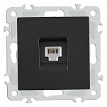 Розетка телефонная RJ-11 без рамки Arte Milano am-206 206.51-1.black 250_100_2167557