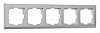 Рамка на 5 постов Werkel Stark (серебряный) W0051806 100_100_2296501