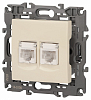 Розетка Ethernet RJ-45 без рамки Эра Эра Elegance 14-3108-02 100_100_2400679