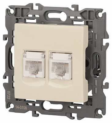Розетка Ethernet RJ-45 без рамки Эра Эра Elegance 14-3108-02 400_400_2400679